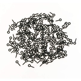 Small Mini Screw Eyes Pin Hook for Jewelry Making, Cork Bottles,Resin, Bead, Tiny Eyelets Hook Screws Ring Black (250 PCS)