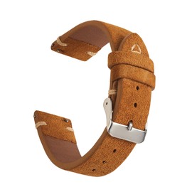 WOUKUP Quick Release Suede Leather Watch Bands Vintage Watchband for Men Watch Strap 18mm 19mm 20mm 21mm 22mm 24mm