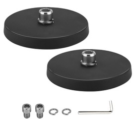 GLOBLED Magnetic Base Led Light Bar Mounting Brackets 2PCS Hood Mount Light Brackets Powerful Sucker Holder for Truck,Off-Road,Vans,RV,SUV,ATV,UTV - Black