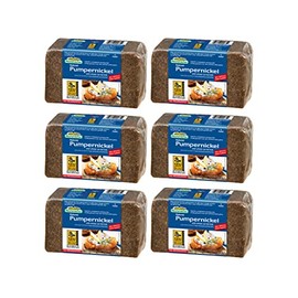 Mestemacher Whole Grain Bread (Pumpernickel, 17.6 oz, pack of 6)