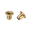 sourcing map Hollow Rivet,2.5mm x 3mm Through Hole Copper Hollow
