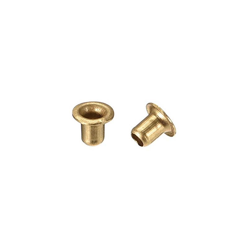 sourcing map Hollow Rivet,2.5mm x 3mm Through Hole Copper Hollow