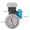 G3/4in Adjustable Water Pressure Regulator Valve with Pressure Gauge Greenhouse