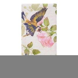 10 Handkerchiefs Birds on Peony