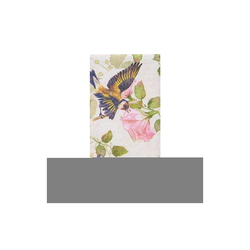 10 Handkerchiefs Birds on Peony