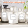 TESWEY Laundry Labels - 18PCS PVC Set for Organizing, Waterproof