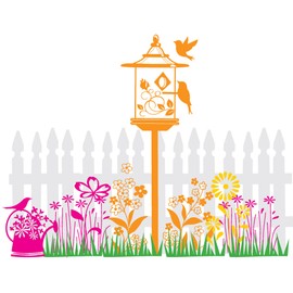 Inkadinkado Flower Garden Wood Stamp Set