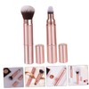 Beavorty Double-ended Makeup Brush with Cap Portable Blush Brush Set