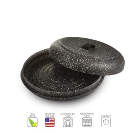 Dexas Large Microwavable Tortilla Warmer 9.5 inch, Granite Pattern