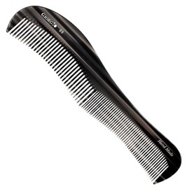 Giorgio G65 Contour Comb - Fine Tooth & Wide Tooth Comb for Thick & Thin Hair for Men, Women & Kids - Saw Cut, Handmade & Hand Polished (8.5")