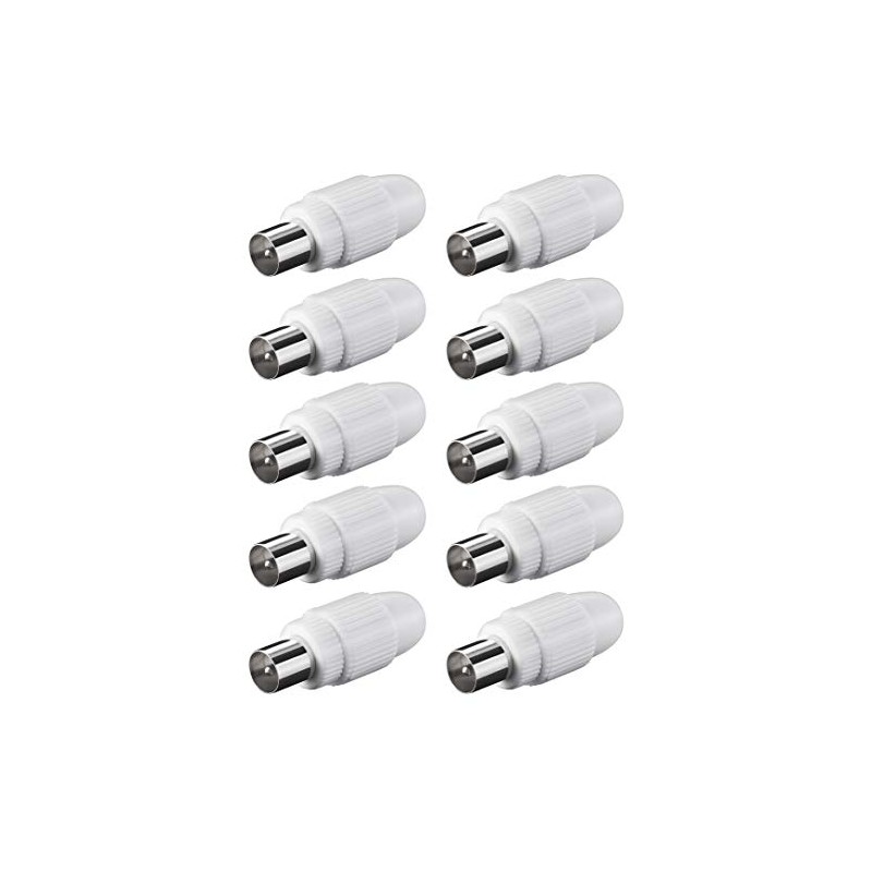Coaxial Connector TV SAT Coaxial Antenna Connector Coupling Screw Fastening
