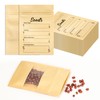YHNTGB 100pcs Seed Envelopes Resealable with Clear Window Kraft Paper