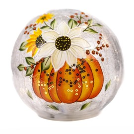 A Cheerful Giver - Pumpkin Bouquet - Glass Orb