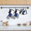 MCALK 5 Pcs Navy Blue Oven Mitts and Pot Holders