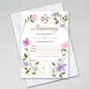 Pack of 65th Wedding Anniversary Invitations with Envelopes: Floral 65th Anniversary (Pack of 20 with Envelopes)