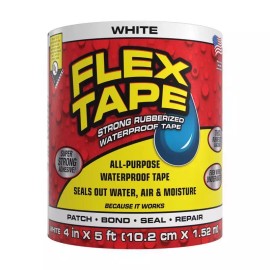 Flex Seal Flex Tape 4 in. W X 5 ft. L White Waterproof Repair Tape