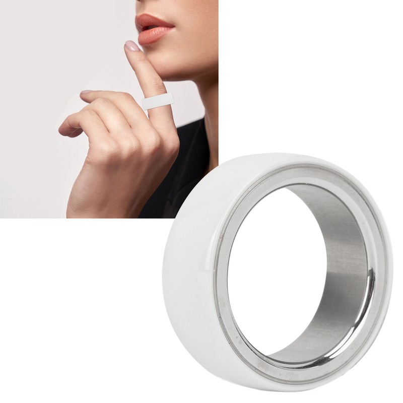 Smart Health Ring Stainless Steel Waterproof 23mah Lightweight Sleep Health