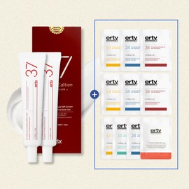 Ertie 37 Intensive Tone-Up ER Cream 2 Piece Duo Set + Ertie Experience Sample 37 Cream Duo Set / 에르띠 37 인텐시브 톤업 이알 크림 2개 듀오 세트 + 에르띠 체험분 샘플 37크림 듀오세트