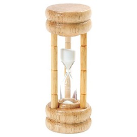 Norpro Three Minute Wood Timer, 4 Inch, Cream