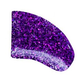Purrdy Paws 100-Pack Soft Nail Caps for Dog Claws Purple Holographic Glitter Jumbo