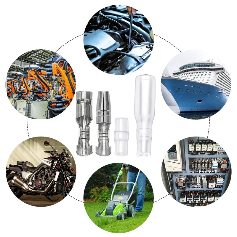 YIXISI 200 pieces 3.9 mm round connector kit, silver