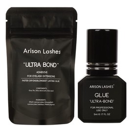 Eyelash Glue for Lash Extension Glue for Lash Glue Professional Lash Glue for Eyelash Extension Glue Black Lash Adhesive for Lash Extensions 1S Dry 6-8 Weeks Retention(5ml)