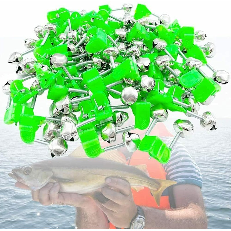 30 pcs Plastic Fish Rod Bell,Fishing Bells Clips,Fish Bite Alarms