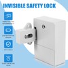 Gokelomg Invisible Hidden RFID Free Opening Intelligent Sensor Cabinet Lock