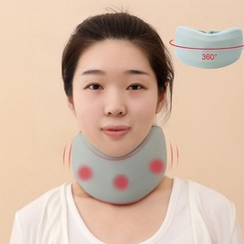 Soft Cooling Ventilated Neck Protector Neck Support Cushion velcro women