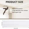 10 Pack 39.37"(Total 32.8 Ft) Ceiling Crown Molding with LED
