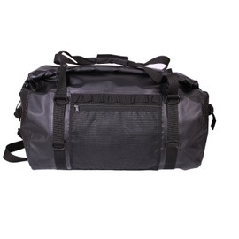 Waterproof Duffle Bag for Travel and Camping with Roll-Top Closure, Durable, All-Weather, and Versatile Dry Bag - Rockagator Mammoth Series (90 Liter, Black)