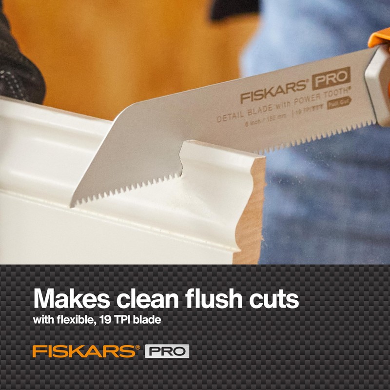 Fiskars PowerTooth Folding Detail Pull Saw (6 in.)