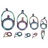 9PCS Lure Fishing Rod Guide Ring Set Stainless Steel Ceramic