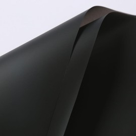 25 Sheets Translucent Flower Wrapping Paper Waterproof Durable Valentine's Day Bouquet Wrapping Paper 22.8x22.8 Inch for Gift Packaging Flower Shop Bouquet Packaging (Black)