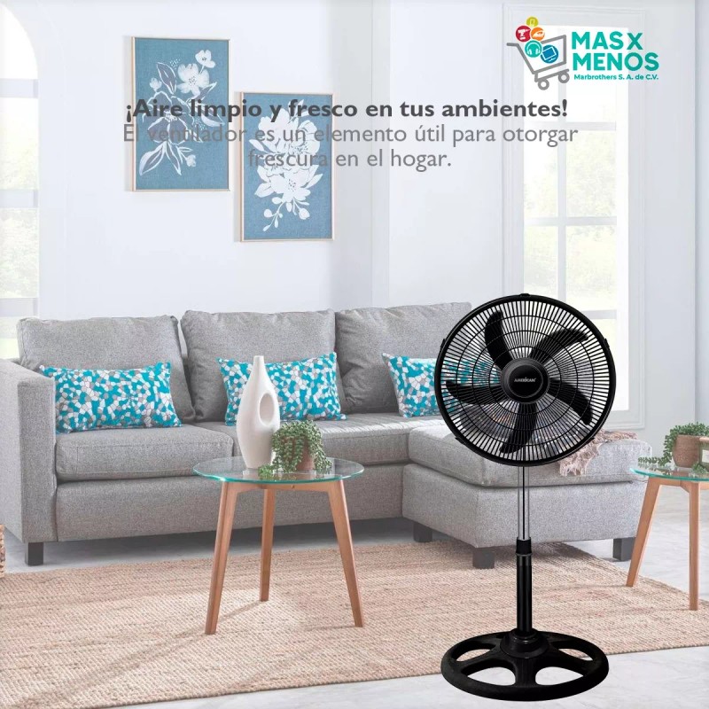 American Ventilador Pedestal American 7418 18 Pul 5 Aspas 3