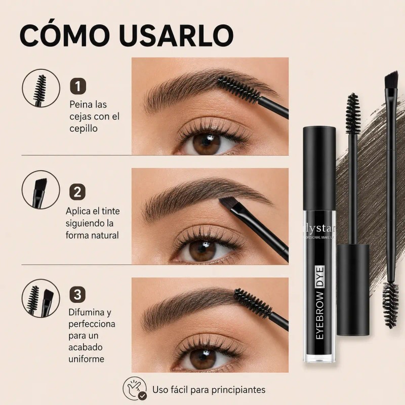 Gel Fijador Cejas Larga Duración Tinte Para Ceja Impermeable