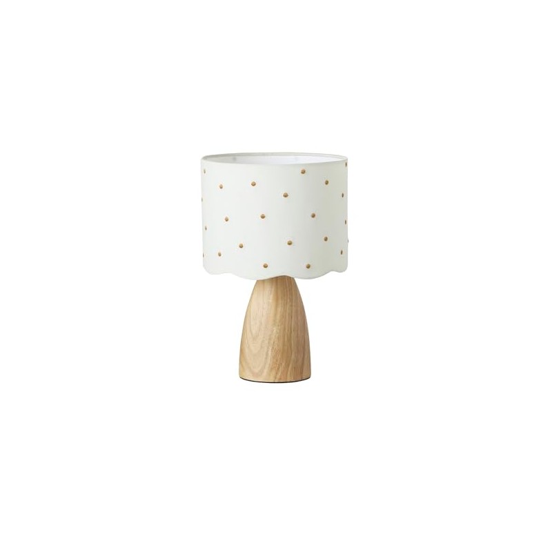 VERTBAUDET Children's Bedroom Bedside Lamp with Embroidery Wool White