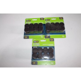 Projex 3 packs Projex Felt Self Adhesive Protective Pad Brown Round 1 in. W 48 pk