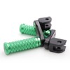 MC MOTOPARTS POLE Green CNC 40mm Extension Riser Front Foot