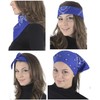 ToBeInStyle Paquete de 6 bandanas unisex de algodón, Royal, Talla