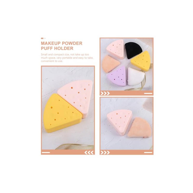 MAGICLULU Estuche Triangular para Esponjas de Maquillaje de Silicona Caja