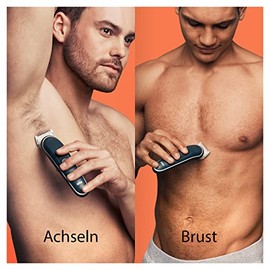 Braun Body Caregiver Series 5 5350, Body Caregiver for Men, Chest, Armpits, Pubic Area, Manscaping and More, Incl. Combs for Lengths from 3mm to 11mm
