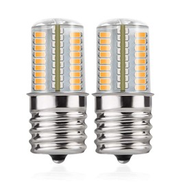 DiCUNO E17 LED Bulb Dimmable, Under Microwave Oven Appliance Light, 4W (30W Incandescent Equivalent), Warm White 3000K, AC110-130V for Stove Top Lights, Kitchen Lighting (2-Pack)