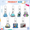 Pabucle Cute Keychains Bulk,30 PCS Different Science Key Chain Accessories