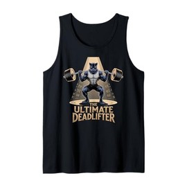 Kid Black Panther Deadlifter Funny Workout Gym Black Panther Tank Top