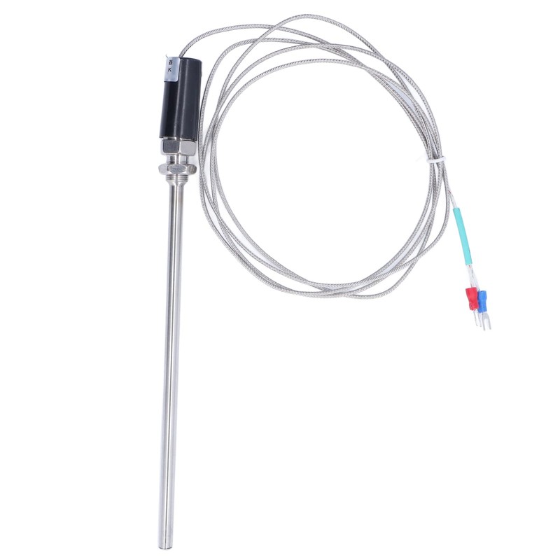 K Type Thermocouple Shielded Wire Temperature Sensor Probe 0‑800℃ 200mm