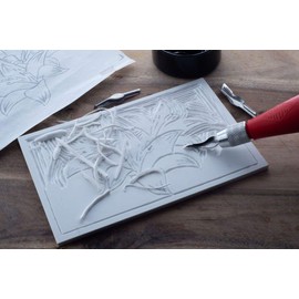 ESSDEE MasterCut Carving Block, Rubber, White, 100 x 100 x 4 mm