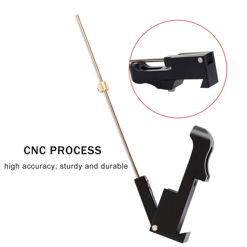 Archery Clicker Aluminium Alloy Recurve Bow Clicker with Adjusting Sliders