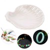 Ciieeo Ceramic Shell Shaped Jewelry Dish Trinket Holder for Rings