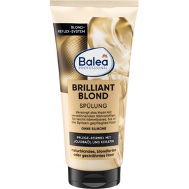 Balea Set of 3 Hair Care: Professional Conditioner Brilliant Blonde Hair Conditioner for Blonded, Highlighted, Natural Blonde Hair, 200 ml + Conditioner BLOSSOM DREAM for Smoothness, 2 x 200 ml (600